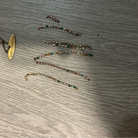 Rare Mary Frances Designer Embellished Beaded Handbag Tulip Flower Purse - Picture 13 of 15